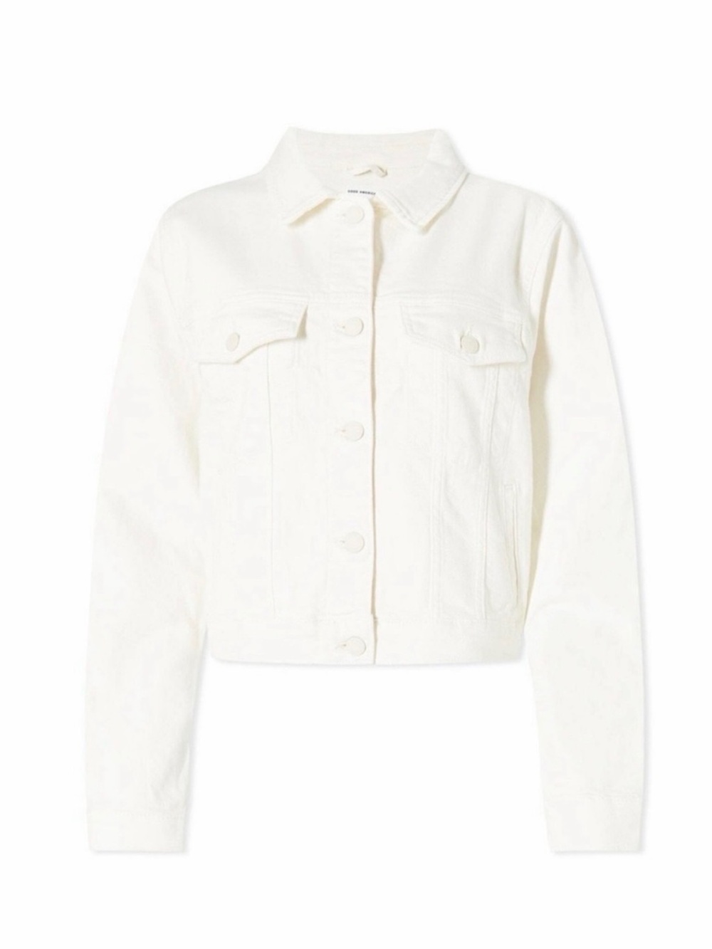 Good American White Denim Jean Jacket